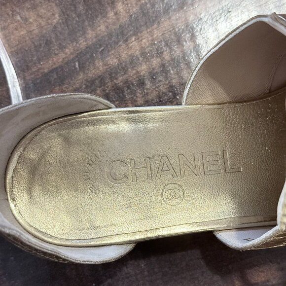 CHANEL 2015 RUNWAY SPRING COLLECTION ANKLE STRAP BROGUE OXFORDS - Picture 5 of 8